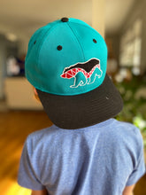 Load image into Gallery viewer, Bear Bridge Turquoise w/ Black Brim Hat MDM