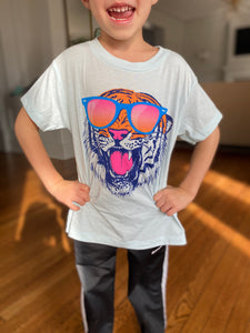 SOLD OUT - GTG Tiger Shades Little Kid - Chill Blue -Short Sleeve